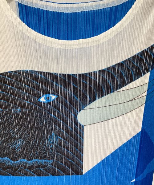 ISSEY MIYAKE（イッセイミヤケ）ISSEY MIYAKE (イッセイミヤケ) Kazumasa NAGAI (カズマサ ナガイ) Pleats One Piece Dress（プリーツワンピース） スカイブルー サイズ:3の古着・服飾アイテム