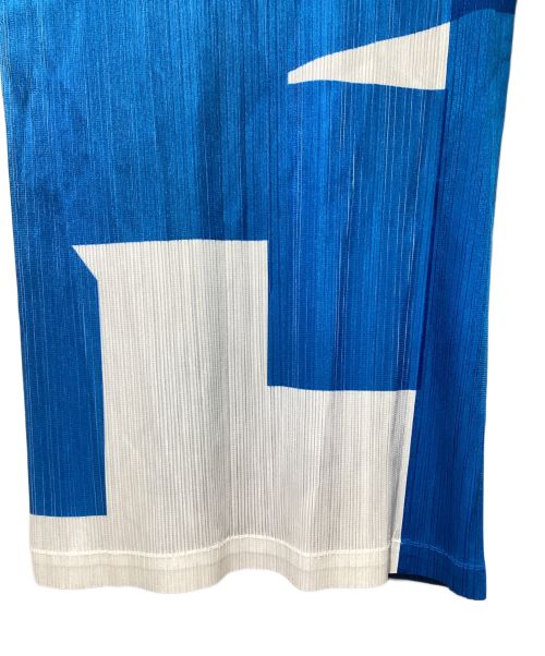 ISSEY MIYAKE（イッセイミヤケ）ISSEY MIYAKE (イッセイミヤケ) Kazumasa NAGAI (カズマサ ナガイ) Pleats One Piece Dress（プリーツワンピース） スカイブルー サイズ:3の古着・服飾アイテム