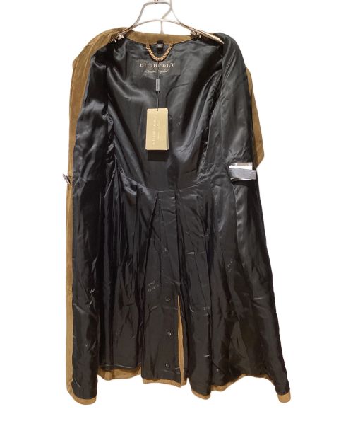 BURBERRY（バーバリー）BURBERRY (バーバリー) Suede Trench Coat（スエードトレンチコート） ブラウン サイズ:36の古着・服飾アイテム