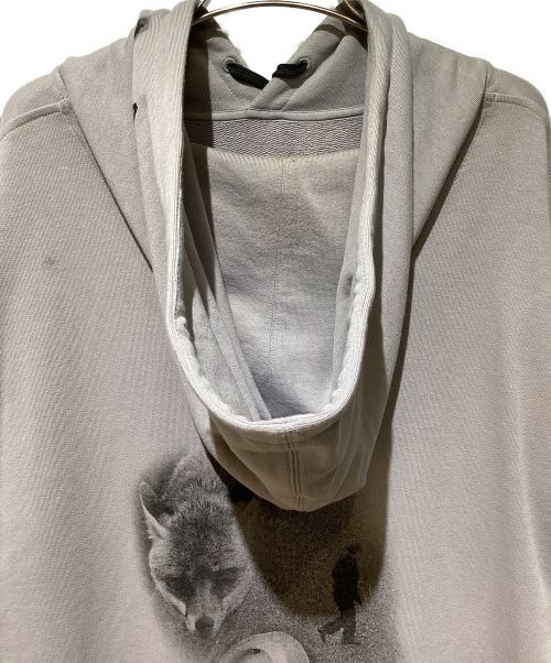PRADA（プラダ）PRADA (プラダ) 22AW Transfer Print Hoodie（転写プリントフーディー） グレー サイズ:Lの古着・服飾アイテム