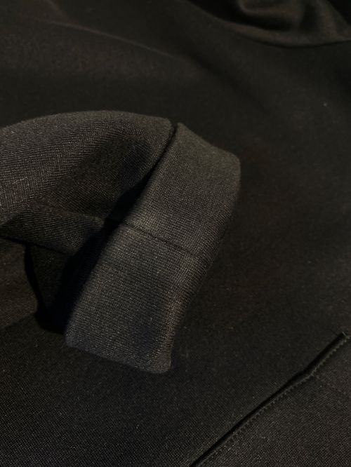 PRADA（プラダ）PRADA (プラダ) 23SS Technical Cotton Hoodie（テクニカルコットンフーディー） ブラック サイズ:Lの古着・服飾アイテム