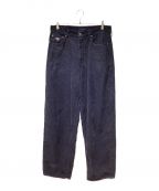 PRADAプラダ）の古着「24AW Corduroy baggy jeans（コーデュロイ バギージーンズ）」｜ネイビー