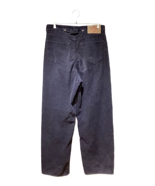 PRADA（プラダ）PRADA (プラダ) 24AW Corduroy baggy jeans（コーデュロイ バギージーンズ） ネイビー サイズ:Sの古着・服飾アイテム
