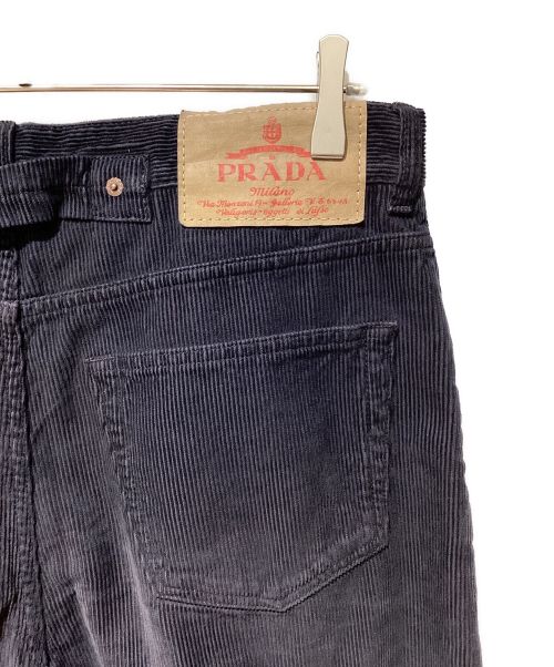PRADA（プラダ）PRADA (プラダ) 24AW Corduroy baggy jeans（コーデュロイ バギージーンズ） ネイビー サイズ:Sの古着・服飾アイテム