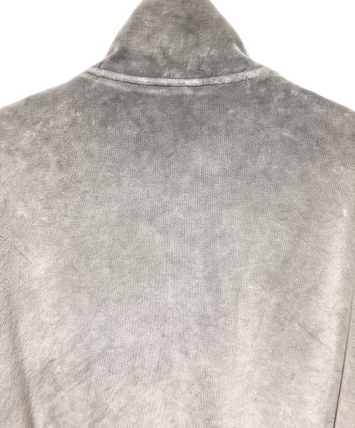 ALEXANDER WANG（アレキサンダー・ワン）ALEXANDER WANG (アレキサンダーワン) Embossed logo velour track jacket（エンボスロゴベロアトラックジャケット） グレー サイズ:Mの古着・服飾アイテム