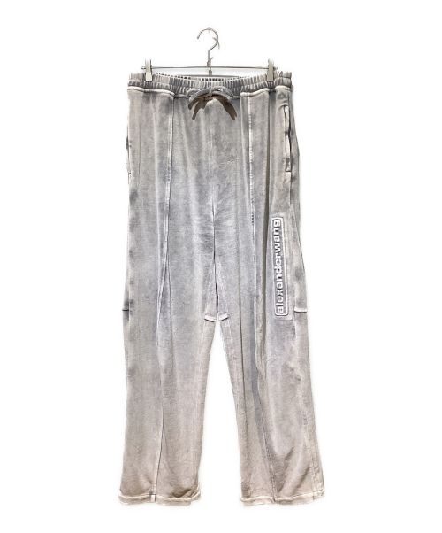 ALEXANDER WANG（アレキサンダー・ワン）ALEXANDER WANG (アレキサンダーワン) Velor track pants（ベロアトラックパンツ） グレー サイズ:Mの古着・服飾アイテム