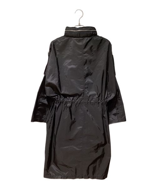 PRADA（プラダ）PRADA (プラダ) Nylon Collarless Coat（ナイロンノーカラーコート） ブラック サイズ:36の古着・服飾アイテム