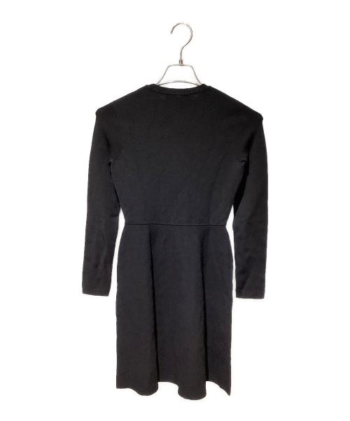 VALENTINO（ヴァレンティノ）VALENTINO (ヴァレンティノ) ロゴニットワンピース ブラック サイズ:XXSの古着・服飾アイテム