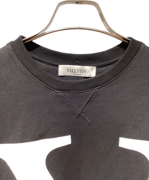 VALENTINO（ヴァレンティノ）VALENTINO (ヴァレンティノ) ロゴスウェット ブラック サイズ:XSの古着・服飾アイテム