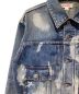 中古・古着 masu (エムエーエスユー) MASU BOYS/FEATHER DENIM JACKET（フェザーデニムジャケット） ブルー サイズ:46：40000円