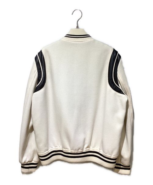 Saint Laurent Paris（サンローランパリ）Saint Laurent Paris (サンローランパリ) TEDDY JACKET（テディジャケット） ホワイト サイズ:54の古着・服飾アイテム