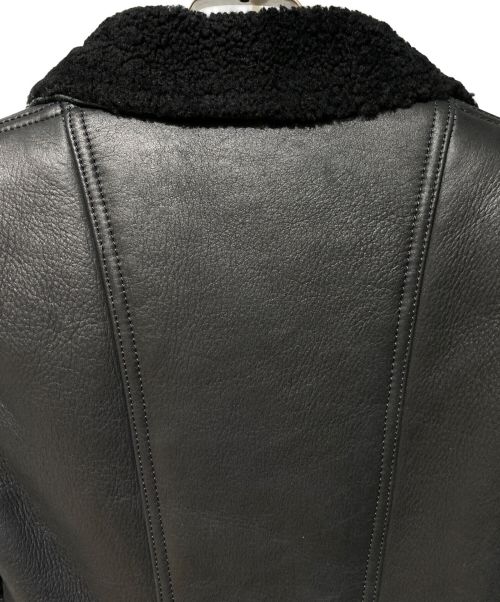 BALMAIN（バルマン）BALMAIN (バルマン) mouton coat（ムートンコート） ブラック サイズ:34の古着・服飾アイテム