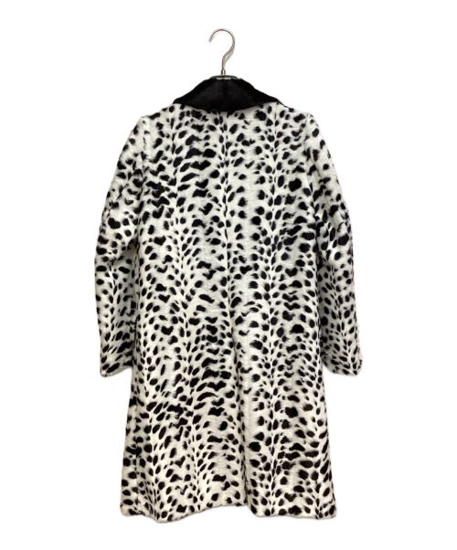 MIU MIU（ミュウミュウ）MIU MIU (ミュウミュウ) Dalmatian Chester Coat（ダルメシアンチェスターコート） ホワイト サイズ:36の古着・服飾アイテム