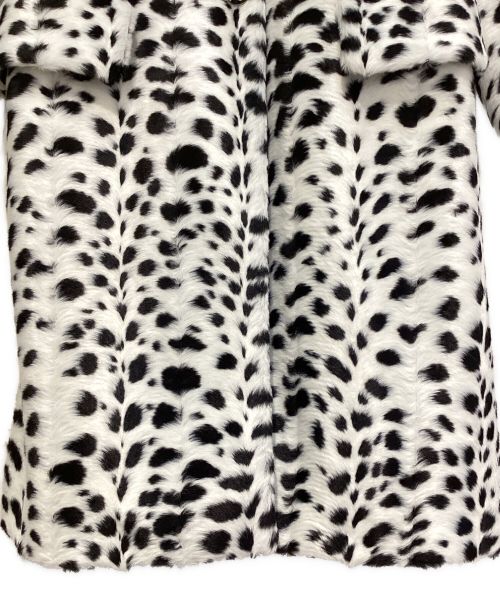 MIU MIU（ミュウミュウ）MIU MIU (ミュウミュウ) Dalmatian Chester Coat（ダルメシアンチェスターコート） ホワイト サイズ:36の古着・服飾アイテム