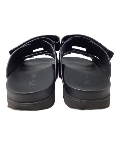 PRADA（プラダ）PRADA (プラダ) slide sandal（スライドサンダル） ブラック サイズ:9の古着・服飾アイテム