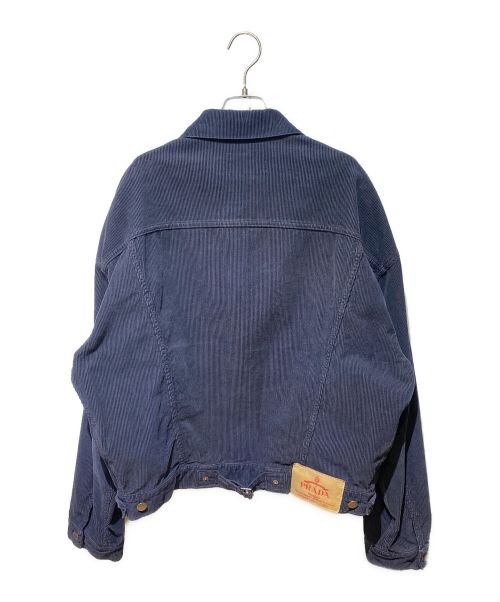 PRADA（プラダ）PRADA (プラダ) コーデュロイ ブルゾンジャケット ネイビー サイズ:Mの古着・服飾アイテム