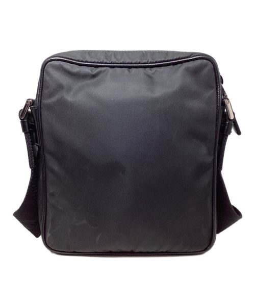 PRADA（プラダ）PRADA (プラダ) ReNylon+SAFFIANO Square Shoulder Bag（リナイロン＋サフィアーノスクエアショルダーバッグ） ブラック サイズ:-の古着・服飾アイテム