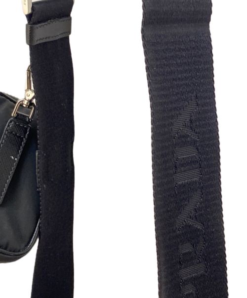 PRADA（プラダ）PRADA (プラダ) ReNylon+SAFFIANO Square Shoulder Bag（リナイロン＋サフィアーノスクエアショルダーバッグ） ブラック サイズ:-の古着・服飾アイテム