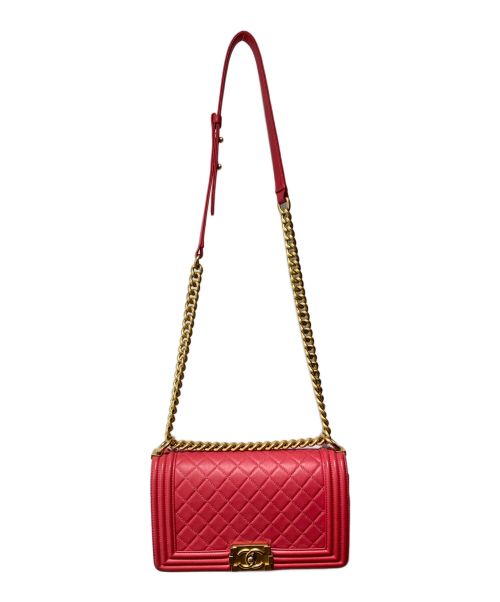 CHANEL（シャネル）CHANEL (シャネル) ボーイシャネル ショルダーバッグ ピンクの古着・服飾アイテム