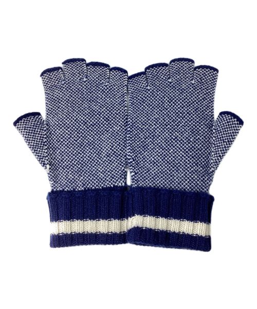 GUCCI（グッチ）GUCCI (グッチ) GG グローブ ブルー サイズ:Mの古着・服飾アイテム