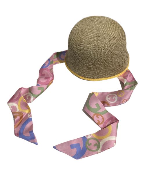 GUCCI（グッチ）GUCCI (グッチ) Flora Straw Hat（フローラ/ストローハット） サイズ:L 未使用品の古着・服飾アイテム