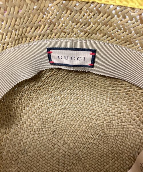 GUCCI（グッチ）GUCCI (グッチ) Flora Straw Hat（フローラ/ストローハット） サイズ:L 未使用品の古着・服飾アイテム