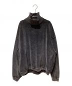 ALEXANDER WANGアレキサンダー・ワン）の古着「24AW roll-neck drop-shoulder jumper(ロールネックドロップショルダージャンパー)」｜ブラック