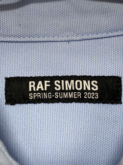 RAF SIMONS（ラフシモンズ）RAF SIMONS (ラフシモンズ) OVERSIZED DENIM SHIRT スカイブルー サイズ:Mの古着・服飾アイテム