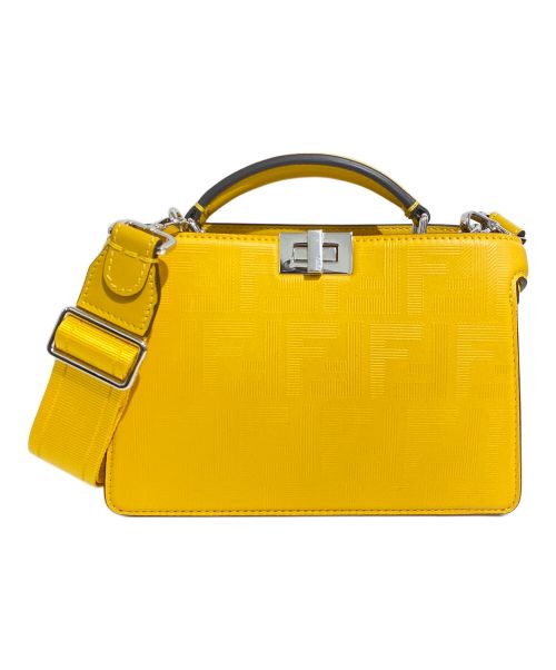 FENDI（フェンディ）FENDI (フェンディ) ピーカブー ISeeU エックスクロス 2WAYショルダーバッグ イエロー サイズ:-の古着・服飾アイテム