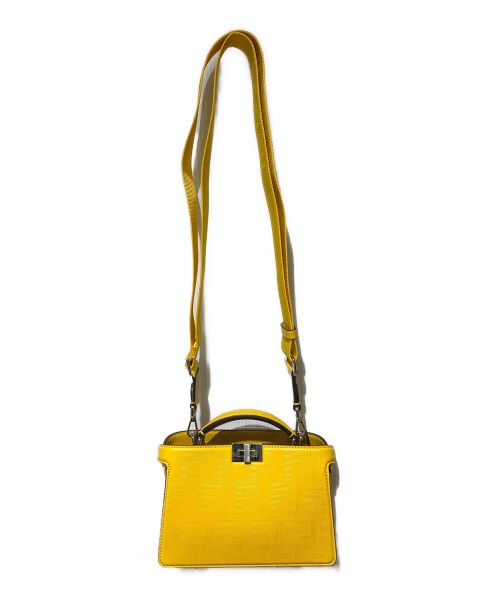 FENDI（フェンディ）FENDI (フェンディ) ピーカブー ISeeU エックスクロス 2WAYショルダーバッグ イエロー サイズ:-の古着・服飾アイテム