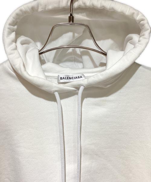 BALENCIAGA（バレンシアガ）BALENCIAGA (バレンシアガ) バックロゴフーディ ホワイト サイズ:XSの古着・服飾アイテム