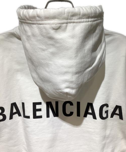 BALENCIAGA（バレンシアガ）BALENCIAGA (バレンシアガ) バックロゴフーディ ホワイト サイズ:XSの古着・服飾アイテム