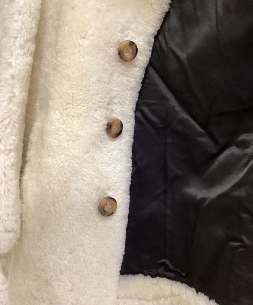 Saint Laurent Paris（サンローランパリ）Saint Laurent Paris (サンローランパリ) ボアコート ホワイト サイズ:34の古着・服飾アイテム