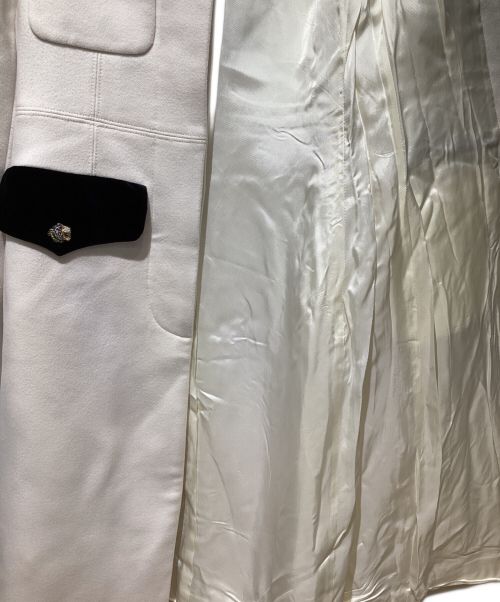 GUCCI（グッチ）GUCCI (グッチ) 切替ロングコート ホワイト サイズ:36の古着・服飾アイテム