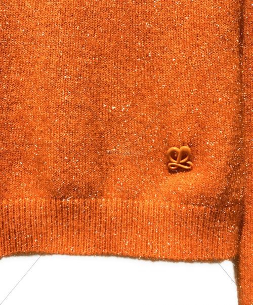 LOEWE（ロエベ）LOEWE (ロエベ) 23SS SPARKLE SWEATER(スパークルセーター) オレンジ サイズ:XSの古着・服飾アイテム