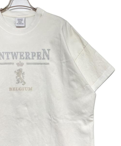 vetement（ヴェットモン）vetement (ヴェットモン) Hanes (ヘインズ) レイヤードTシャツ ホワイト サイズ:Sの古着・服飾アイテム