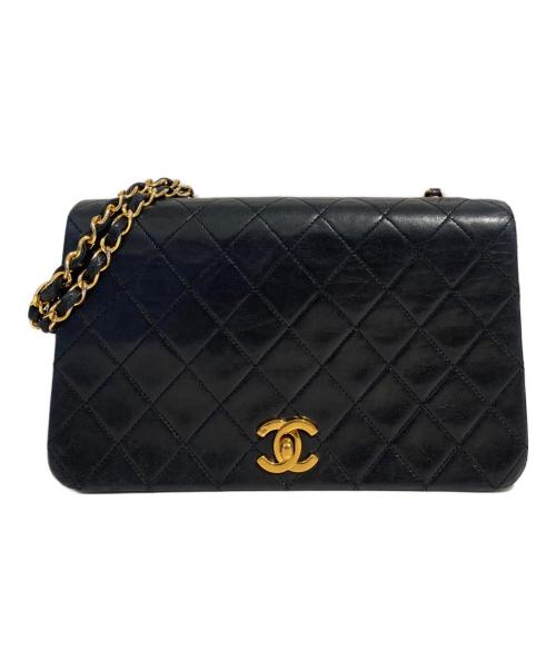 CHANEL（シャネル）CHANEL (シャネル) フルフラップ マトラッセショルダーバッグ ブラックの古着・服飾アイテム