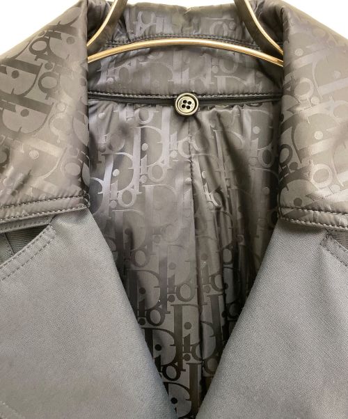 Dior（ディオール）Dior (ディオール) 裏地オブリーク柄コート ネイビー サイズ:44の古着・服飾アイテム