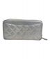 CHANEL (シャネル) マトラッセラウンドファスナーウォレット シルバー サイズ:-：42000円