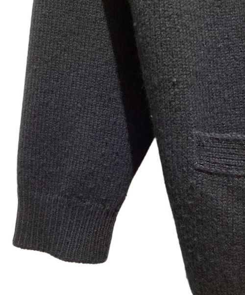 CELINE（セリーヌ）CELINE (セリーヌ) 22AW Trionf Wool Cashmere Cardigan（トリオンフウールカシミア混カーディガン） ブラック サイズ:Sの古着・服飾アイテム