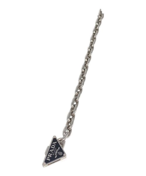 PRADA（プラダ）PRADA (プラダ) ロゴプレートブレスレット ブラック サイズ:-の古着・服飾アイテム