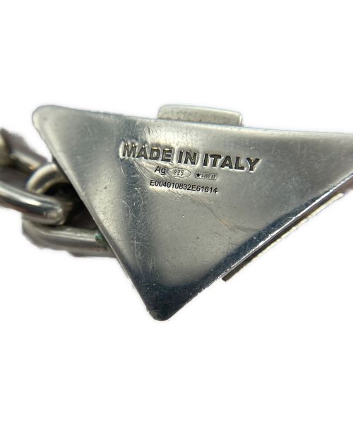 PRADA（プラダ）PRADA (プラダ) ロゴプレートブレスレット ブラック サイズ:-の古着・服飾アイテム