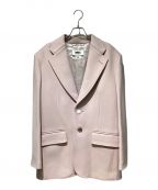 MM6 Maison Margielaエムエムシックスメゾンマルジェラ）の古着「Elbow Patch Wool Jacket（エルボーパッチウールジャケット）」｜ピンク