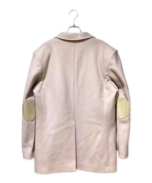 MM6 Maison Margiela（エムエムシックスメゾンマルジェラ）MM6 Maison Margiela (エムエムシックス メゾンマルジェラ) Elbow Patch Wool Jacket（エルボーパッチウールジャケット） ピンク サイズ:46の古着・服飾アイテム