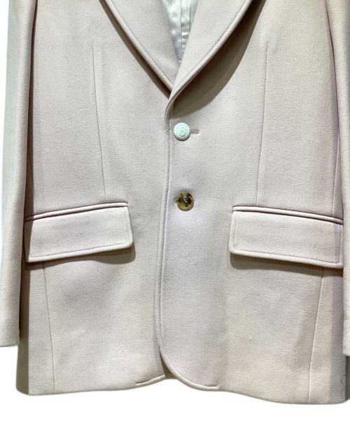 MM6 Maison Margiela（エムエムシックスメゾンマルジェラ）MM6 Maison Margiela (エムエムシックス メゾンマルジェラ) Elbow Patch Wool Jacket（エルボーパッチウールジャケット） ピンク サイズ:46の古着・服飾アイテム