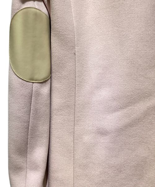 MM6 Maison Margiela（エムエムシックスメゾンマルジェラ）MM6 Maison Margiela (エムエムシックス メゾンマルジェラ) Elbow Patch Wool Jacket（エルボーパッチウールジャケット） ピンク サイズ:46の古着・服飾アイテム