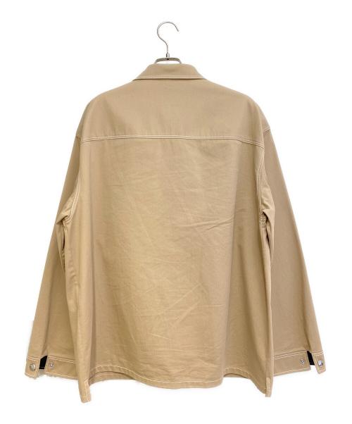PRADA（プラダ）PRADA (プラダ) ストレッチコットン シャツ ベージュ サイズ:Lの古着・服飾アイテム