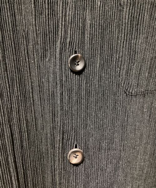 ISSEY MIYAKE（イッセイミヤケ）ISSEY MIYAKE (イッセイミヤケ) スタンドカラープリーツジャケット ブラック サイズ:Lの古着・服飾アイテム