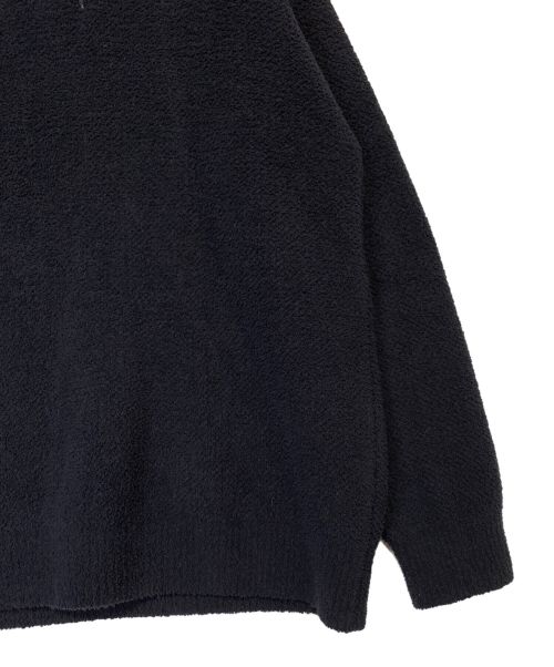BALENCIAGA（バレンシアガ）BALENCIAGA (バレンシアガ) ラバーロゴハーフジップハイネックニット ブラック サイズ:XSの古着・服飾アイテム
