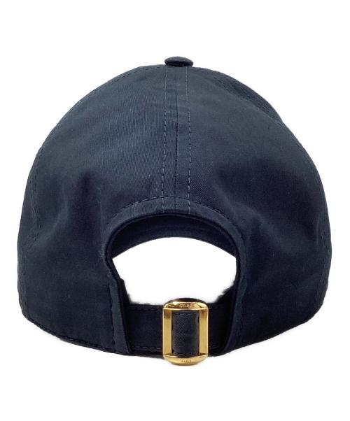 CELINE（セリーヌ）CELINE (セリーヌ) Triomphe Baseball Cap（トリオンフ ベースボールキャップ） ブラック サイズ:Lの古着・服飾アイテム